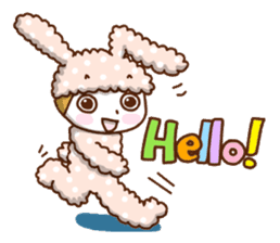 A lovely rabbit. sticker #2583212