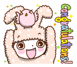 A lovely rabbit. sticker #2583213