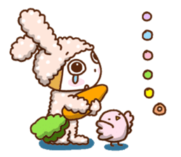 A lovely rabbit. sticker #2583215
