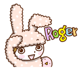 A lovely rabbit. sticker #2583216