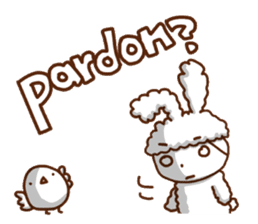 A lovely rabbit. sticker #2583217