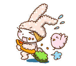 A lovely rabbit. sticker #2583220
