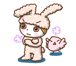 A lovely rabbit. sticker #2583221