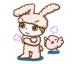 A lovely rabbit. sticker #2583221