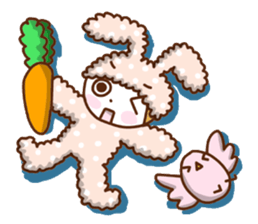 A lovely rabbit. sticker #2583223