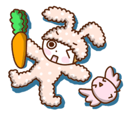 A lovely rabbit. sticker #2583223