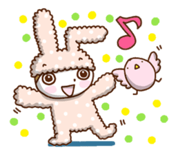A lovely rabbit. sticker #2583226