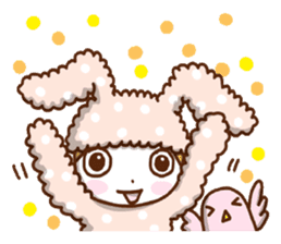 A lovely rabbit. sticker #2583229
