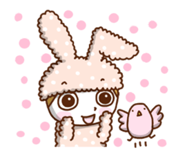A lovely rabbit. sticker #2583234