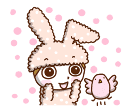 A lovely rabbit. sticker #2583234