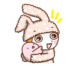 A lovely rabbit. sticker #2583235