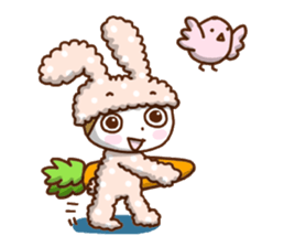 A lovely rabbit. sticker #2583236