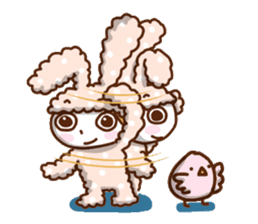 A lovely rabbit. sticker #2583237