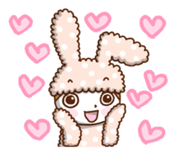 A lovely rabbit. sticker #2583239