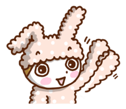 A lovely rabbit. sticker #2583240