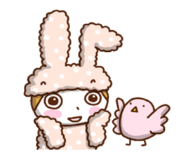 A lovely rabbit. sticker #2583244