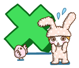 A lovely rabbit. sticker #2583246
