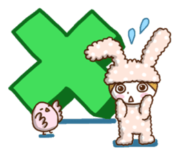 A lovely rabbit. sticker #2583246