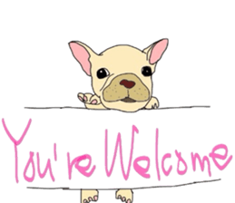 My name is jasmine of French Bulldog. sticker #2583328