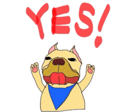 My name is jasmine of French Bulldog. sticker #2583346