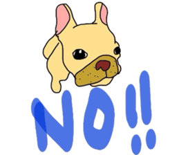 My name is jasmine of French Bulldog. sticker #2583347