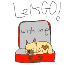 My name is jasmine of French Bulldog. sticker #2583350