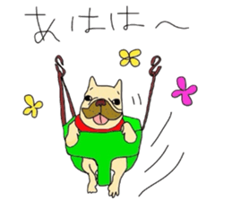 My name is jasmine of French Bulldog. sticker #2583360