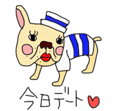 My name is jasmine of French Bulldog. sticker #2583361