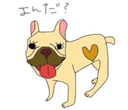 My name is jasmine of French Bulldog. sticker #2583363