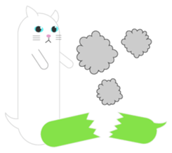 The Balloon Cat-san sticker #2583668