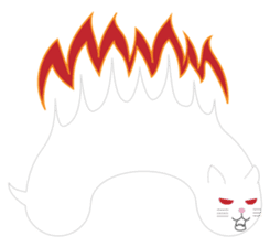 The Balloon Cat-san sticker #2583672