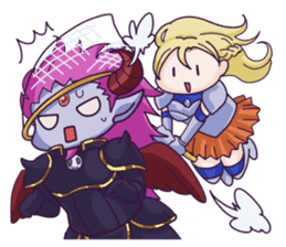 Negative Satan & Brave girl sticker #2583809