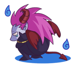 Negative Satan & Brave girl sticker #2583810