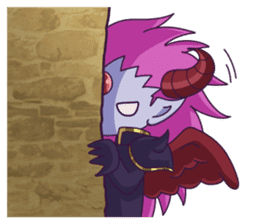 Negative Satan & Brave girl sticker #2583811