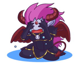 Negative Satan & Brave girl sticker #2583818