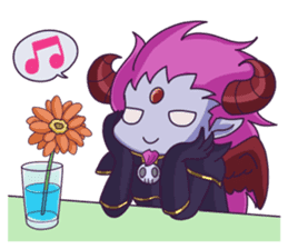 Negative Satan & Brave girl sticker #2583819