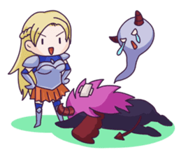 Negative Satan & Brave girl sticker #2583823