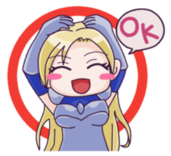 Negative Satan & Brave girl sticker #2583825