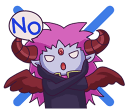 Negative Satan & Brave girl sticker #2583826