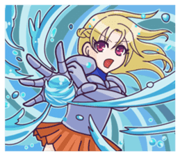 Negative Satan & Brave girl sticker #2583827