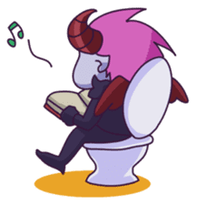 Negative Satan & Brave girl sticker #2583830