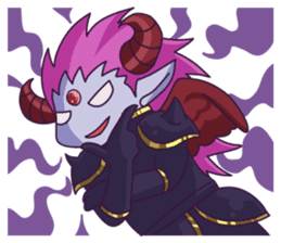 Negative Satan & Brave girl sticker #2583831