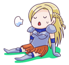 Negative Satan & Brave girl sticker #2583837