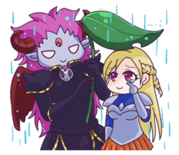 Negative Satan & Brave girl sticker #2583840