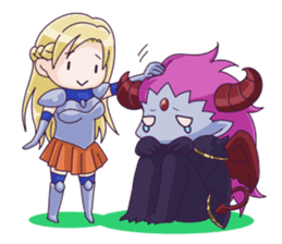 Negative Satan & Brave girl sticker #2583841