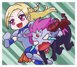 Negative Satan & Brave girl sticker #2583842