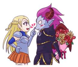 Negative Satan & Brave girl sticker #2583843