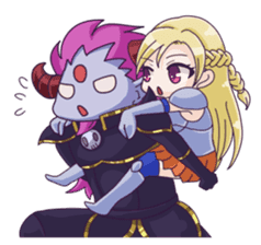 Negative Satan & Brave girl sticker #2583845