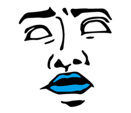 Wall Face Sticker sticker #2585218