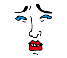 Wall Face Sticker sticker #2585222